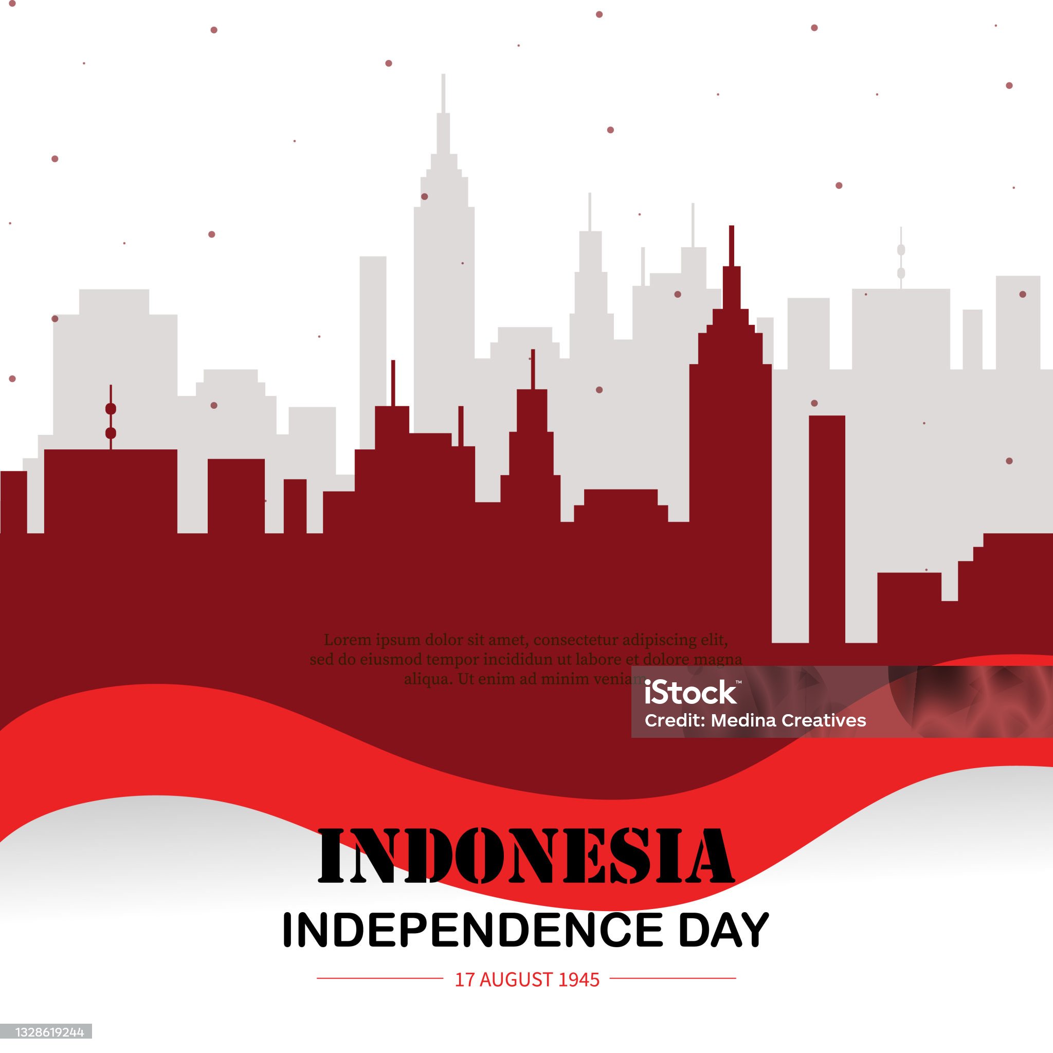 Indonesia's independence day background.